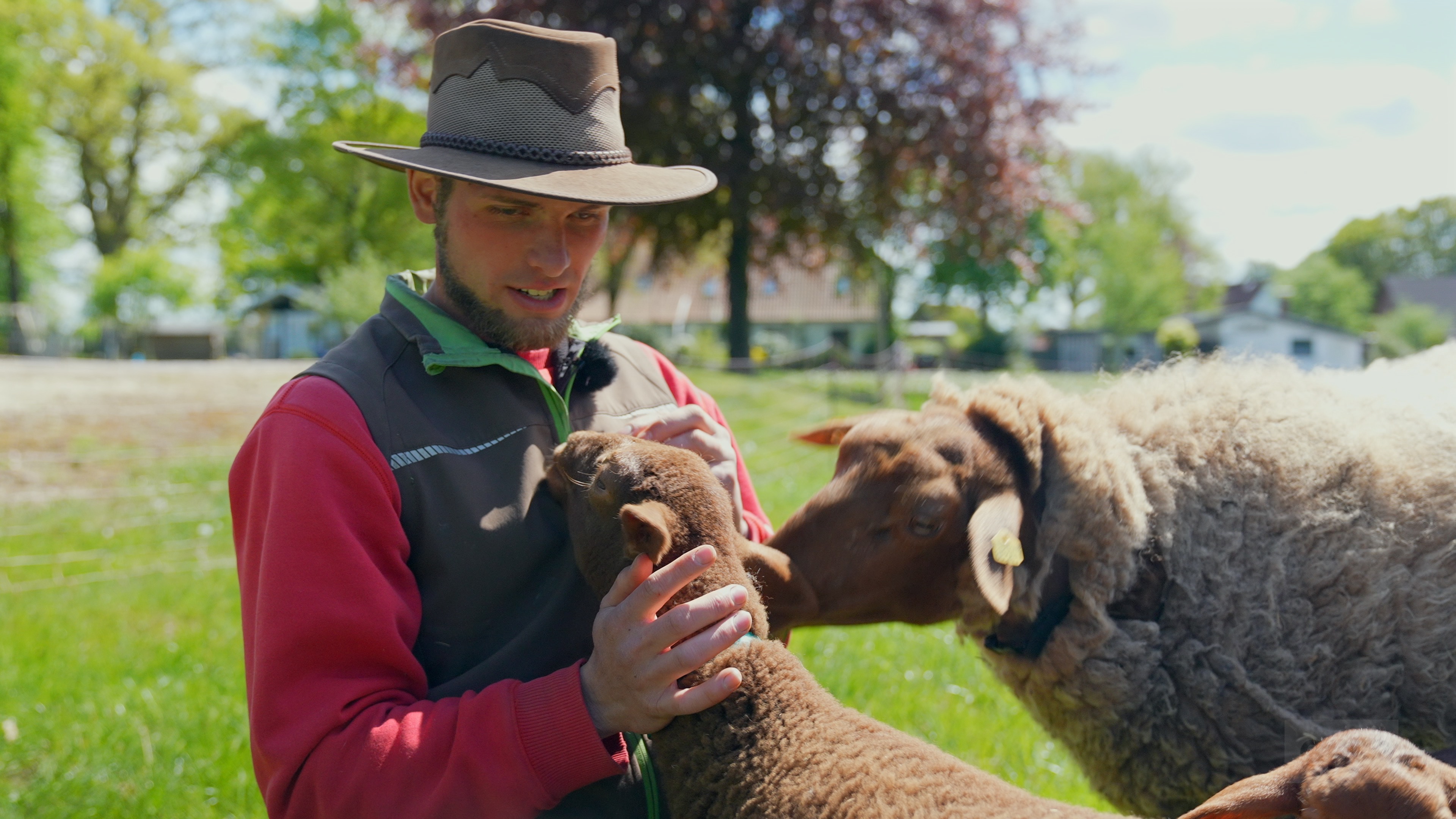 Blind und Landwirt